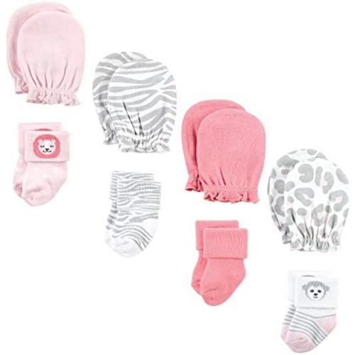 Hudson Baby baby-girls Socks and Mittens Set