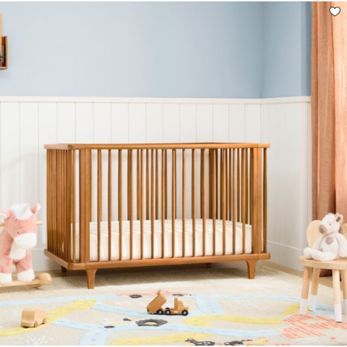 Dawson Straight Convertible Crib - Acorn