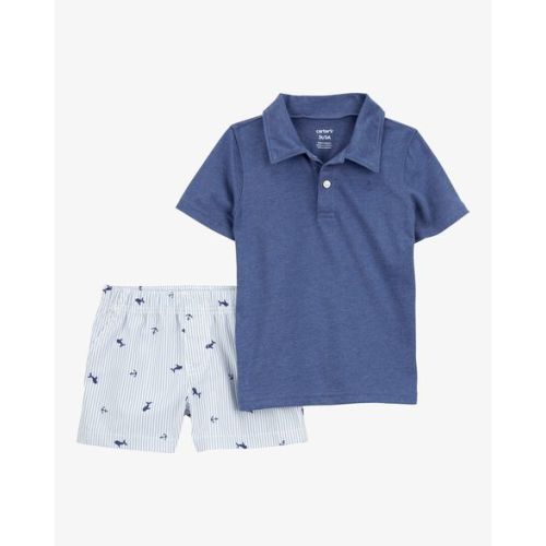 Baby 2-Piece Anchor Polo Outfit Set - Carter's | Carter's