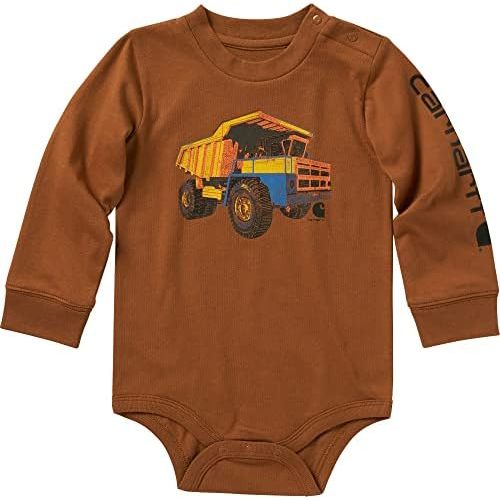 Carhartt Boys' Knit Long Sleeve Crewneck Bodysuit