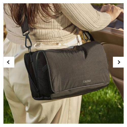 Convertible Stroller Caddy Crossbody - black