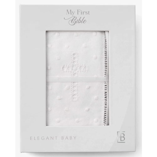 Gift Boxed Heirloom Bible Cover – Elegant Baby