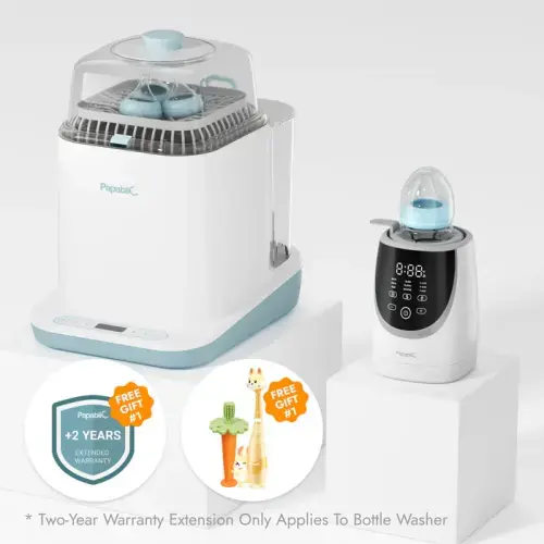 Baby Bottle Washer with 180 Detergent & Tablets Swirlable Bottle Warmer Set