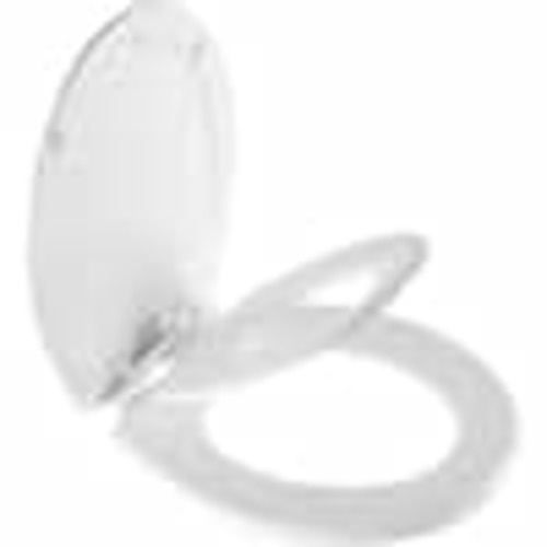 BEMIS NextStep2 with Mr. Clean Round Potty Training Front Toilet Seat in White with Plastic Children's Seat plus Antimicrobial 588MSLEC 000