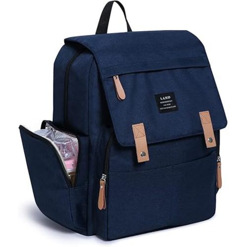 Land diaper bag multi-function waterproof travel backpack nappy bags insulated compartment pockets wipes pocket