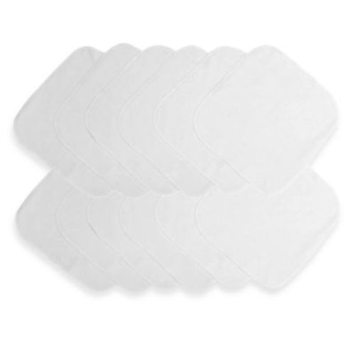 Neat Solutions® 12-Pack Solid White Washcloth Set - WHITE - 9" X 9"