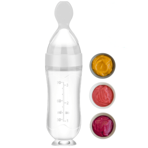 Bottle Feeder with a Spoon