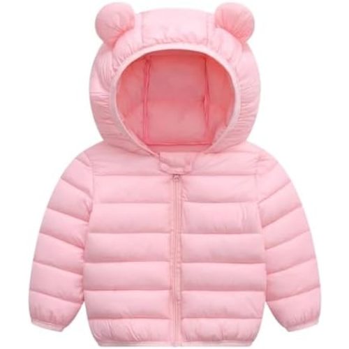 UPlee 3M - 3T Baby Girls Boys Winter Coats for Toddlers Lightweight Puffer Jacket Kids Down Alternative Outerwear