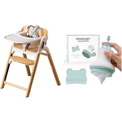 Momcozy﻿ Innovative Cradle Cap Brush and High Chair