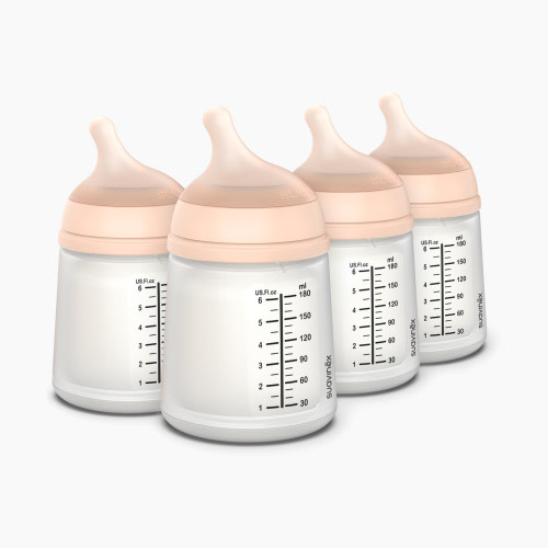 Suavinex Zero Zero Anti-Colic Bottle - Fair, 6 Oz, 4