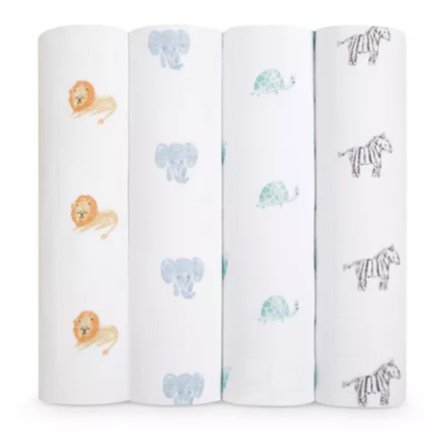 4 Pk. Printed Classic Swaddles