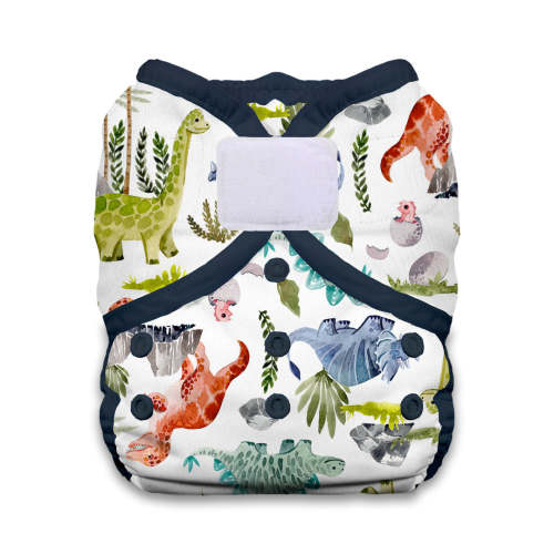 Thirsties Duo Wrap - Hook and Loop | Size One Dino