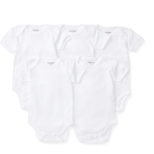 Bee Essentials Organic Short Sleeve Baby Bodysuit 5 Pack | Burt's Bees Baby®