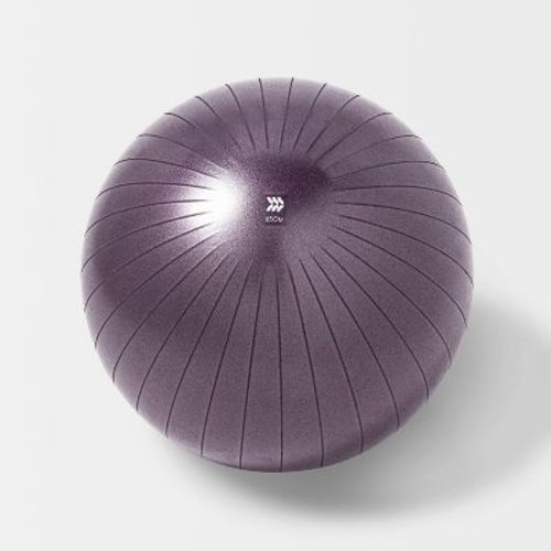 Stability Ball 65cm Purple - All In Motion™: PVC Exercise Equipment, 300lb Capacity