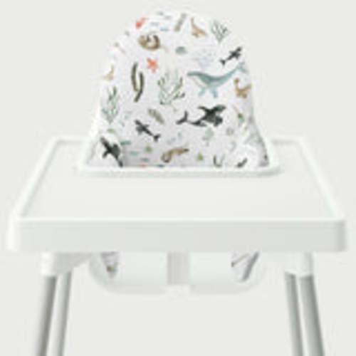 Highchair Cushion Cover - Jade Check It Out – Yeah Baby Goods