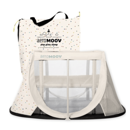 AeroMoov Campingbedje / Reisbedje met matras - voor baby én peuter - met bodemverhoger... | bol