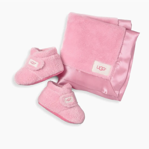UGG Baby's 2-Piece Bixbee And Lovey Booties & Blanket Set | Saks Fifth Avenue
