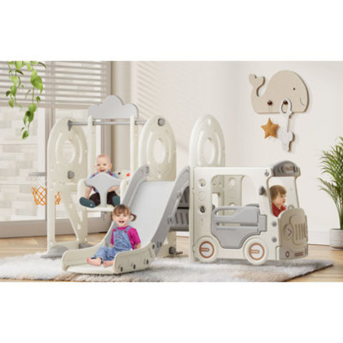linor 10 in 1 Toddler Slide,Pirate Ship Design Kids Slide for Toddlers Age 1+, Toddler Play Climber Slide | Wayfair