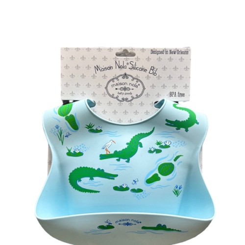 Gator Silicone Bib - ZukaBaby