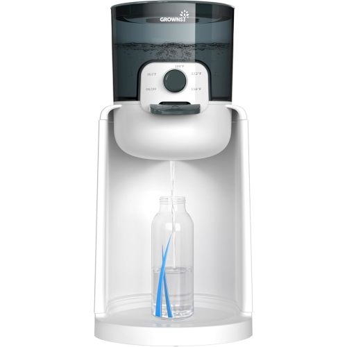 GROWNSY Instant Baby Bottle Warmer, Precise 4 Temperatures Control | Night Light, Midnight Feeding | Warm Water Dispenser for Formula in Seconds | 72H Smart Thermostat, Easy Keep Warm, Green