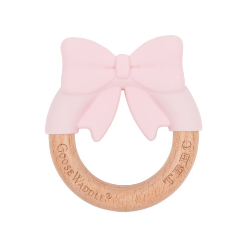 The Beaufort Bonnet Company GooseWaddle X T.B.B.C. Bow Wooden & Silicone Teether