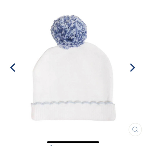 I'm Here Hat - Worth Avenue White with Buckhead Blue