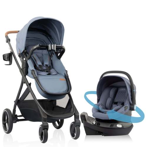 Shyft Intuiti+ Travel System featuring Revolve180 LiteMax NXT with SensorySoothe Green and Gentle