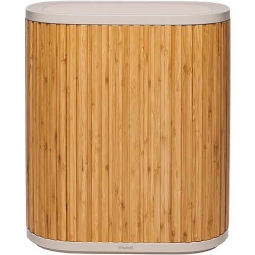 Windmill Air Purifier for Home - 3-In-1 Filtration for Smoke & More - True HEPA Filter, Activated Carbon, & Pre-Filter - Covers Up To 1950 sq ft - Ultra-Quiet - App Compatible - Bamboo