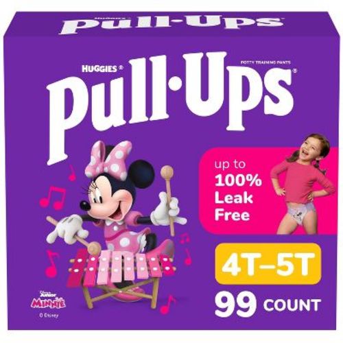 Pull-Ups Girls' Learning Designs Training Pants - Size 4T-5T - 99ct: Hypoallergenic, Paraben-Free, Non-Toxic