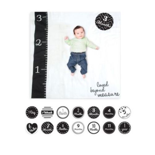 Loved Beyond Measure Baby Blanket & Age Cards Set