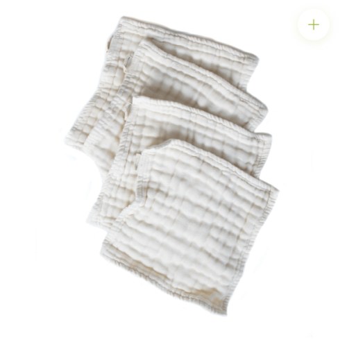 Organic Cotton Wash Cloths 4pk