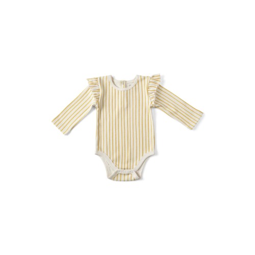 Long Sleeve Ruffle Bodysuit, 12-18M