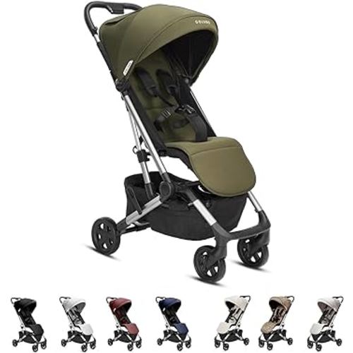 Colugo Compact Stroller - One Hand Fold Lightweight Stroller, Travel Stroller, Toddler Stroller, Airplane Stroller, Foldable Stroller with Rain Cover, Backpack and Cup Holder (Olive)