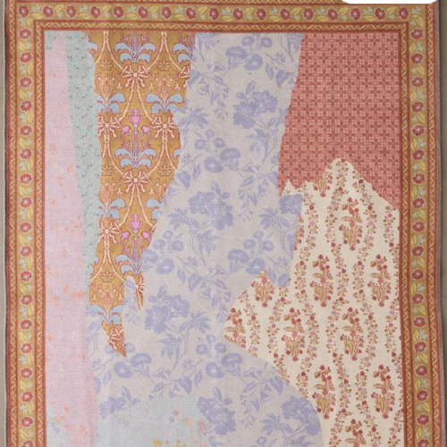 Rosalie Wallpaper Collage Washable Printed Rug | Urban Outfitters
