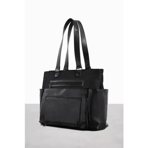 BÉIS 'The Diaper Bag' in Black - Fashionable Diaper Bag & Diaper Tote Bag