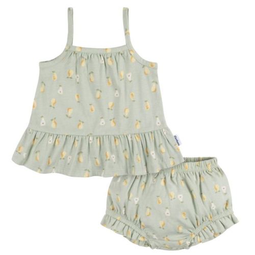 Gerber Baby Girls' Top And Diaper Cover Set - Stripe - 0-3 Months - 2-piece