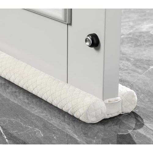 Ciieyuo® Door Draft Stopper – Premium Velour Under Door Gap Filler & Noise Blocker | Insert-Design Draft Stopper for Bottom of Door (30"-36") | Blocks Cold, Noise, Dust – Easy Install, No Adhesive