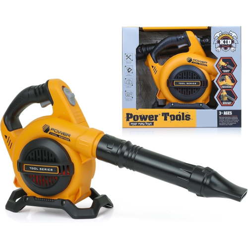Adofi Leaf Blower Toy for Kids, Pretend Construction Tool with Sounds and Air, Toys for Boys 3 6 Years