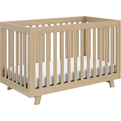 Storkcraft Beckett Convertible Crib (Driftwood) – Converts from Baby Crib to Toddler Bed and Daybed, Fits Standard Full-Size Crib Mattress, Adjustable Mattress Support Base