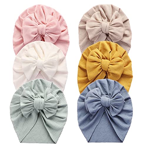 GEZISAN Baby Turban Newborn Baby Girl Hospital Hat Nursery Beanie Headwrap Bohemia Donuts Cap