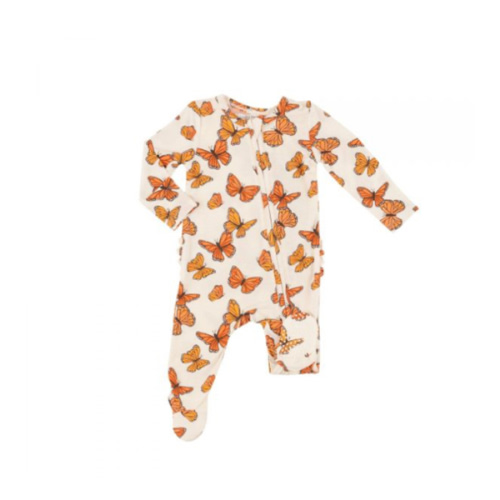 Angel Dear Mariposa Monarca 2 Way Zipper Ruffle Footie