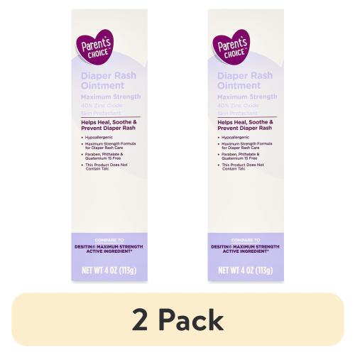 (2 pack) Parent's Choice Diaper Rash Ointment, 40% Zinc Oxide, 4oz