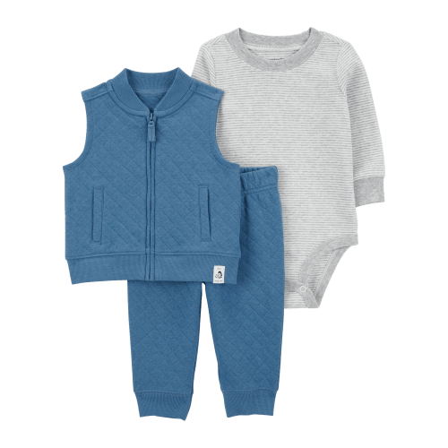 Baby 3-Piece Quilted Little Vest Set - Carter's | Carter's