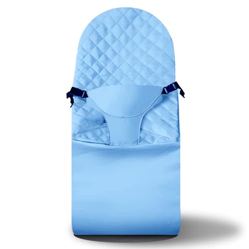 Fabric Seat for Bouncer - for BabyBjorn Replacement Cover Compatible with BabyBjörn Bouncer Bliss, Soft Breathable Machine Washable (Blue, Only Seat Cover)