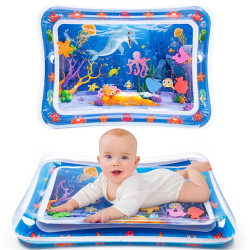 Tummy Time Water Mat丨Inflatable Tummy Time Water Play Mat for Babies, Infants and Toddlers 3 to 12 Months Promote Development Toys Baby Gifts