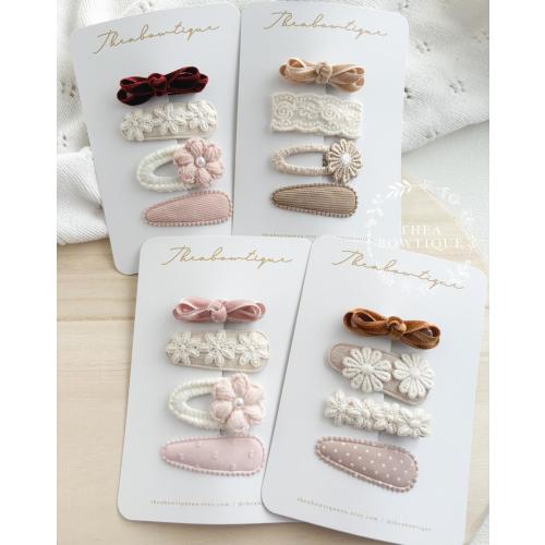 Hair Clip Set, Toddler hair clips, Baby girl hair clips, Baby bows, Little girl hairclips, toddler bows, Girl hairclips, Fringe clip