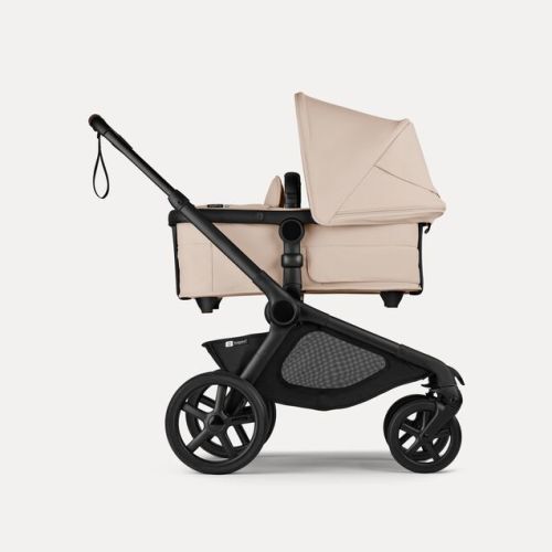 Bugaboo Kangaroo 2-in-1 pram desert taupe sun canopy, desert taupe fabrics, black base | Bugaboo
