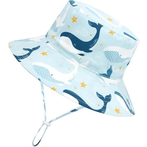 Baby Sun Hat Baby Boy Hats Toddler Hat UPF 50+ Bucket Hat for Baby Girls Infant Beach Hat with Wide Brim Kids Caps