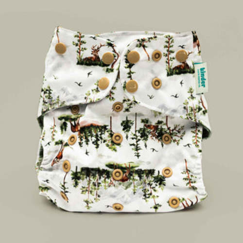 Patterned Pocket Cloth Diaper with Athletic Wicking Jersey