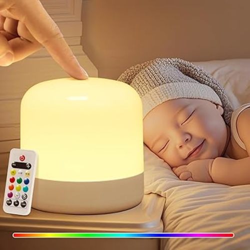 Baby Night Light, 10 Colors+8Dimmable Mini Egg Light for Nursery Night Light, 2400mAh Rechargeable Night Light for Baby Nursery,Small Lamp,Portable Night Light, Baby Night Lights for Nursery